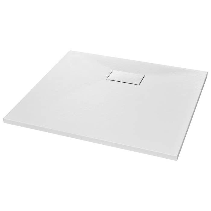 28770181& Bac de douche - Antidérapant - Résistant aux égratignures - SMC Blanc 90x80 cm