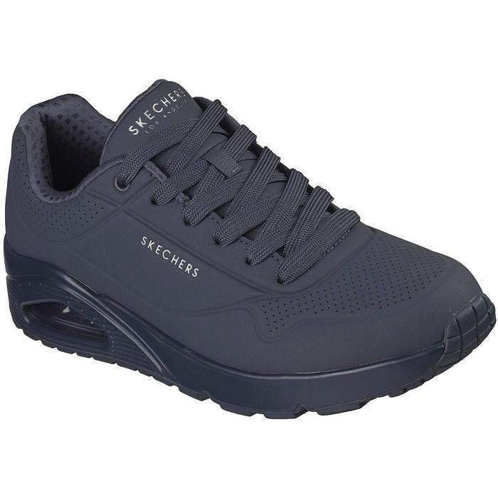 Skechers Baskets - SKECHERS - Uno Stand On Air - Bleu marine - Plat - Homme