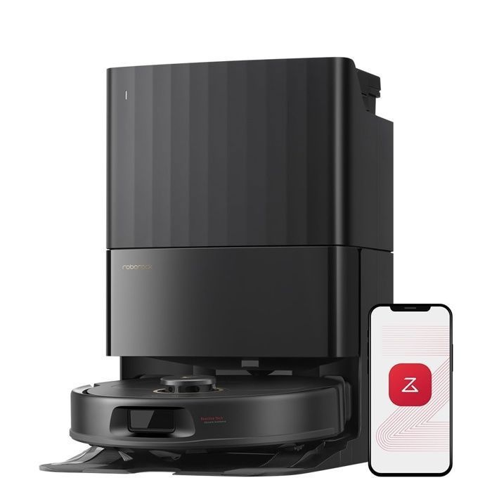 Roborock Qrevo S5V Aspirateur Robot Laveur avec Station 12000 Pa FlexiArm Double Anti emmêlement Séchage à 'air Chaud - vue 2