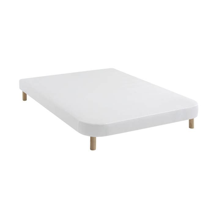 Sommier demi-corbeille tapissier blanc 13 cm Lune - SOMEO 150x190 - Blanc - Garantie 5 ans - Someo Sommier demi-corbeille tapissier blanc 13 cm Lune - SOMEO 150x190 - Blanc - Garantie 5 ans - Someo
