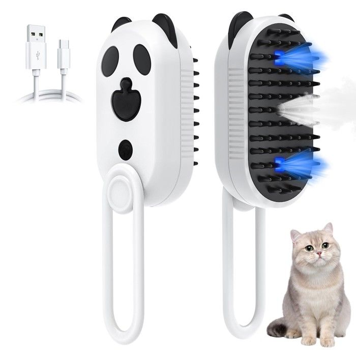 Brosse vapeur pour chat contre les pellicules 4 en 1 pour chat-UISAVE