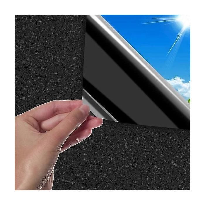 Film occultant autocollant pour vitres noir 200 x 445 mm