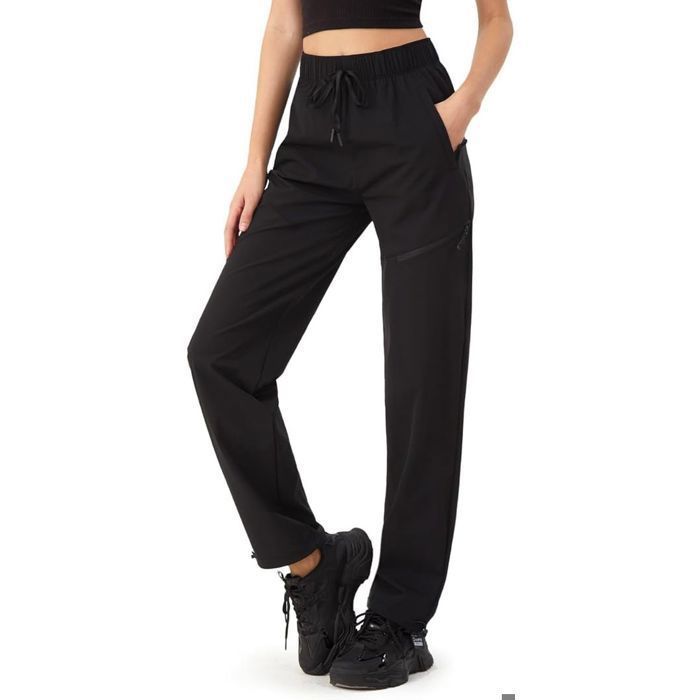 Pantalon cargo randonnée femme - Zylioo - Noir - Séchage rapide - 4 poches zippées