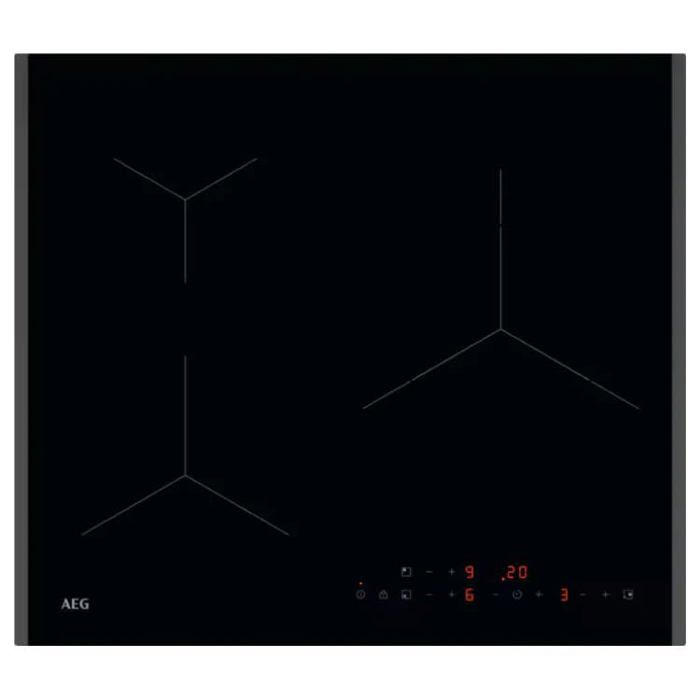 Plaque de cuisson à induction AEG TI63IQ3BFB 60 cm 3 zones SenseBoil & SenseFry Flexipont PowerBoost