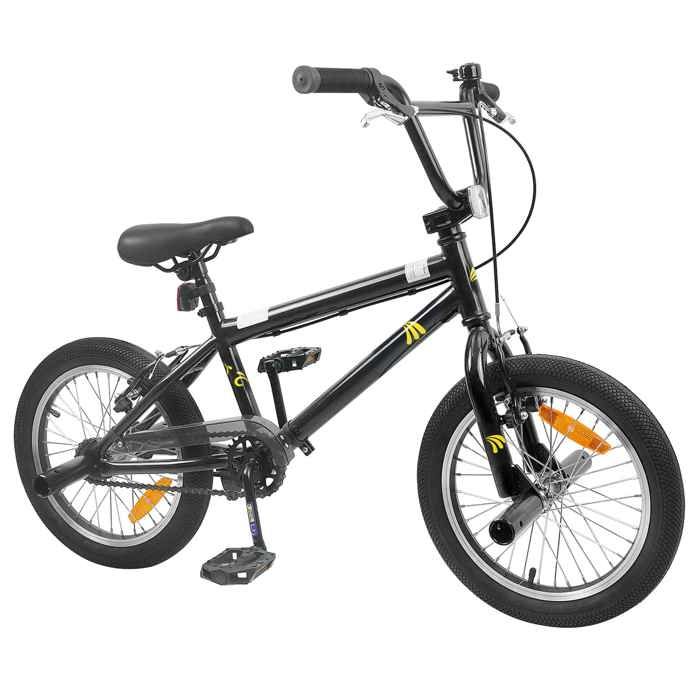 Bmx 20 pouces pour les plus de 9 ans - vidaXL - acier - noir - 1390 x 670 x 91 cm - guidon et selle réglables 3661625