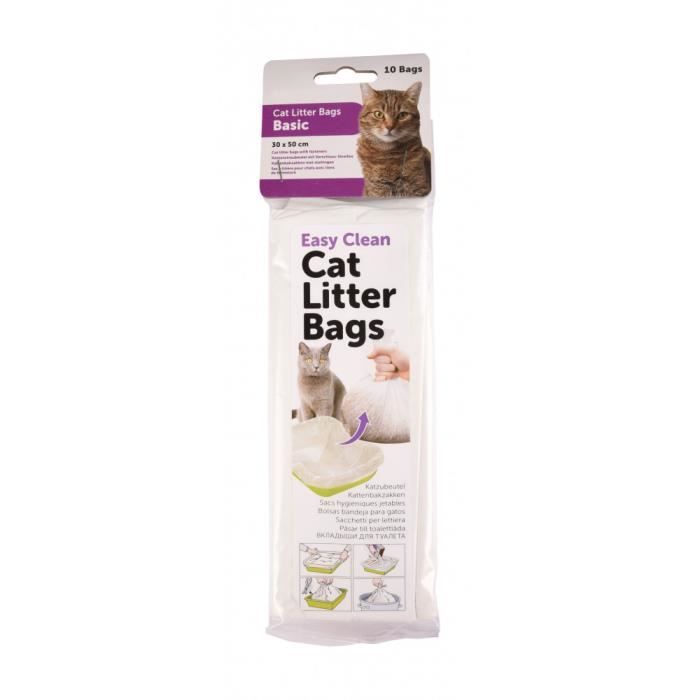 Sacs Hygiène pour bac à Litière pour Chat. lot de 10 sacs.