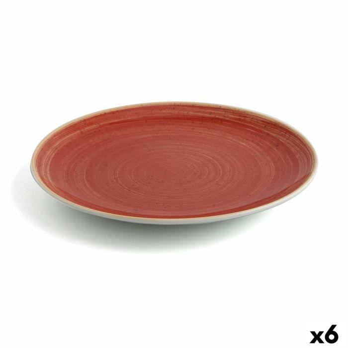 Assiette plate Ariane Terra Céramique Rouge (Ø 31 cm) (6 Unités