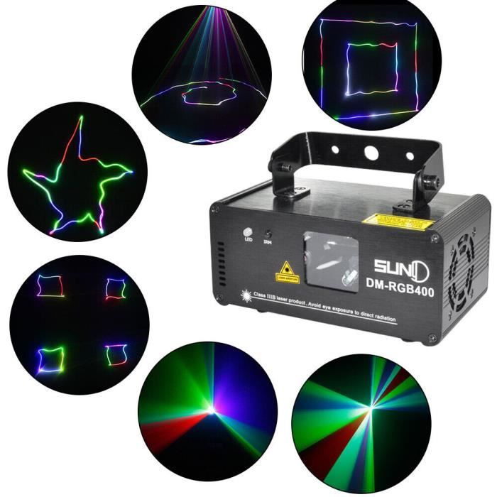 Lampe de projection laser animée RGB DJ disco DMX Display Party light