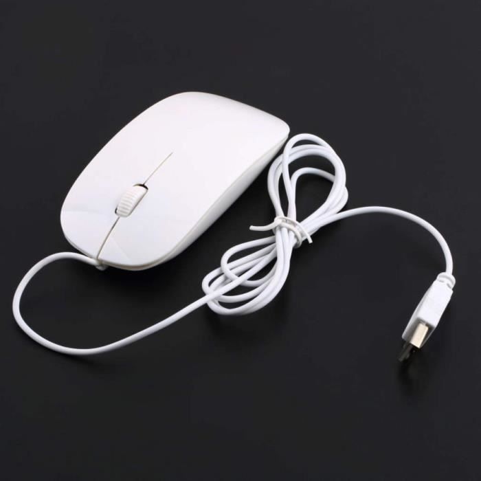 1 Pcs Usb 1600 Dpi Souris Optique Filaire Souris 4 Pour Apple Macbook Pour Mac Pc Portable Notebook Dropshipping