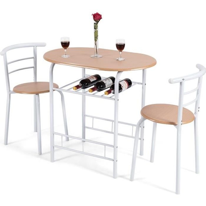 Table De Cuisine Avec 2 Chaises Pour Salle A Manger En Couleur Du