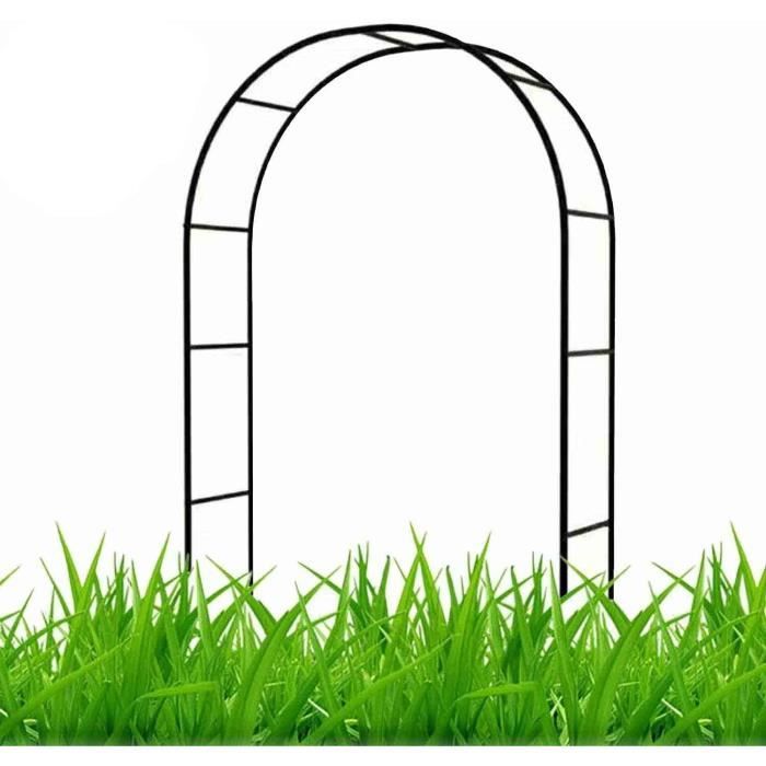 Obélisque De Jardin Métal 32x210 Cm – Support Pour Plantes Grimpantes (Rosiers, Clématites, Tomates…) – Décoratif Et Stable – Noir - 8