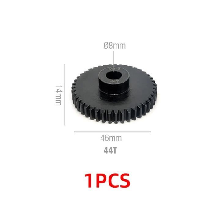 Pignone Motore M1 8mm 11T-56T Per Auto RC 1/5, TRAXXAS X-MAXX, Universale, Nero, 40CR