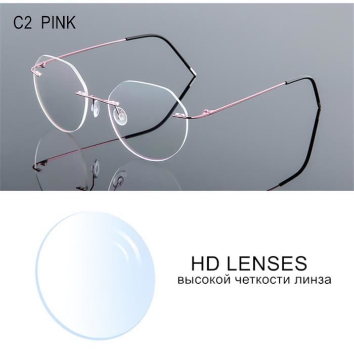 Lunettes Sans Monture Black Label Titan Noir Multicolore - Verres 54mm, Branches 135mm - Neuf Sans étiquette
