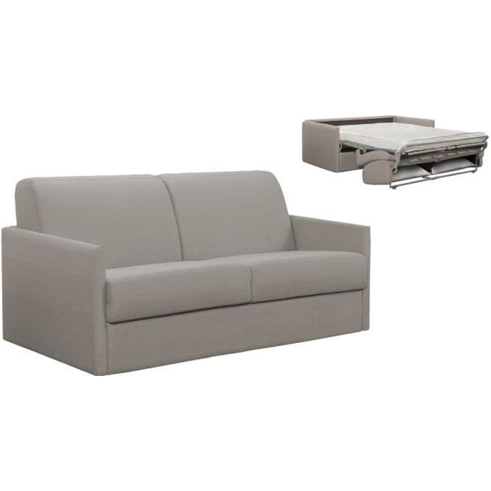canape convertible 3 places louna slim en tissu gris ouverture express achat vente canape sofa divan cdiscount