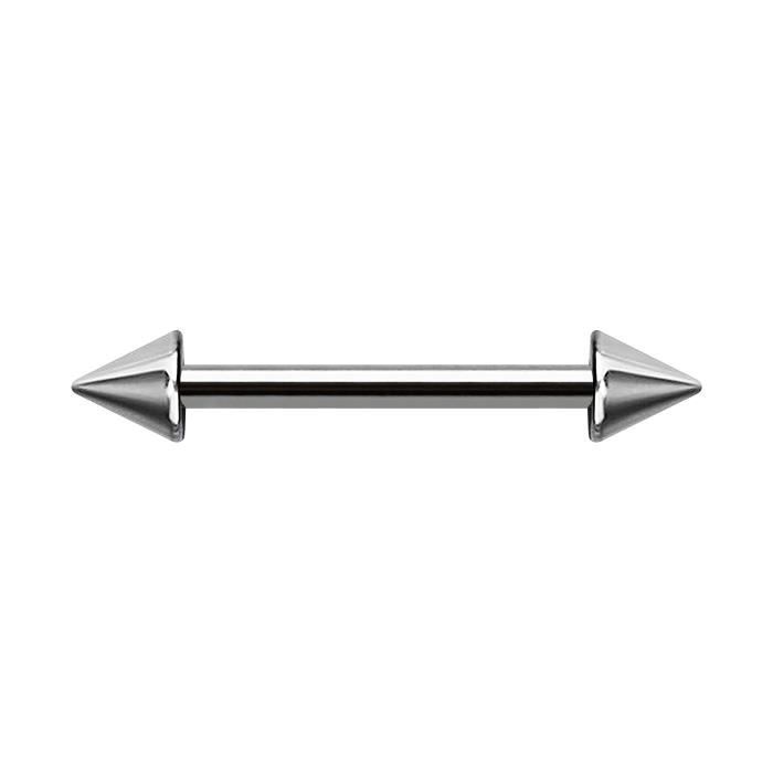Piercing Téton Dragon Gothique En Acier Chirurgical - Barbell 25 Mm Long, 1.6 Mm Diamètre