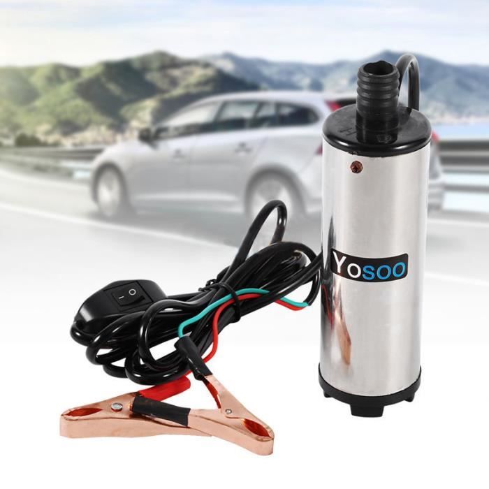 Pompe éléctrique à vidange extraction huile diesel aspiration kit auto 12V  60W - Cdiscount Auto