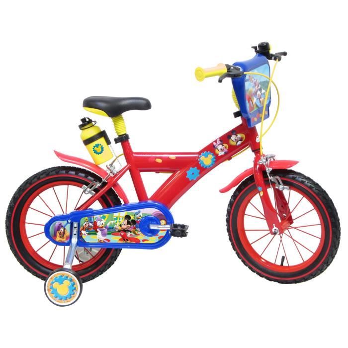 Vélo garçon MICKEY MOUSE 14 4/6 ans - Prix pas cher ...