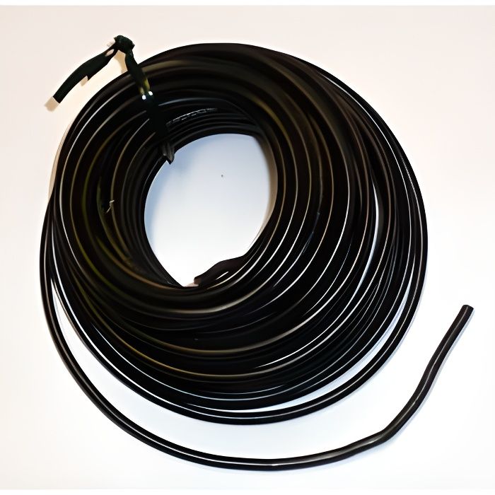 Fil électrique souple noir 1.5 mm² 10 mètres - Cdiscount Bricolage