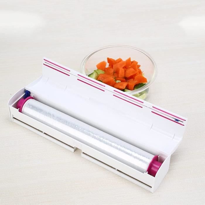 HURRISE Distributeur de film plastique avec cutter Distributeur de film