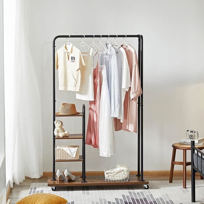 Portant V tements Porte v tements avec tag res Support Habits