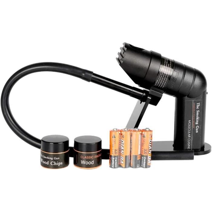 Pistolet à Fumée Portable - Fumoir Pour Cocktails, Viande, Fromage - Avec Dôme Et Couvercle, Alimenté Par Copeaux De Bois