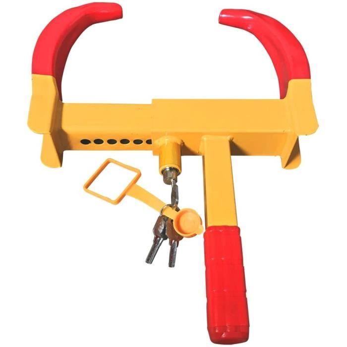 Lot De 2 Pinces Anti-vol Pour Roue De Remorque/voiture - Serrure De Roue, Griffe De Pneu - Réf HL690