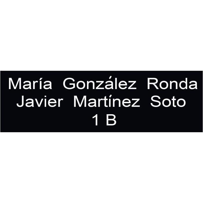 Plaque Nominative En Aluminium Gravée 2x4 Pouces - Personnalisable Deux Tons, Pour Boîtes Aux Lettres, Outils, Trophées