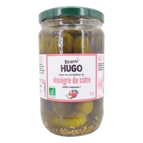 Bravo Hugo Cornichons Au Vinaigre De Cidre 72Cl Unité Cdiscount Au quotidien