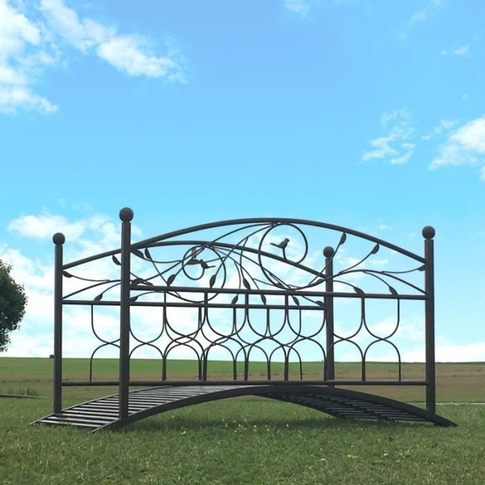 Grande Passerelle Pont De Jardin Ruisseau Fer Metal 250 Cm 10831 Passerelle Achat Vente Pont Grande Passerelle Pont De Cdiscount