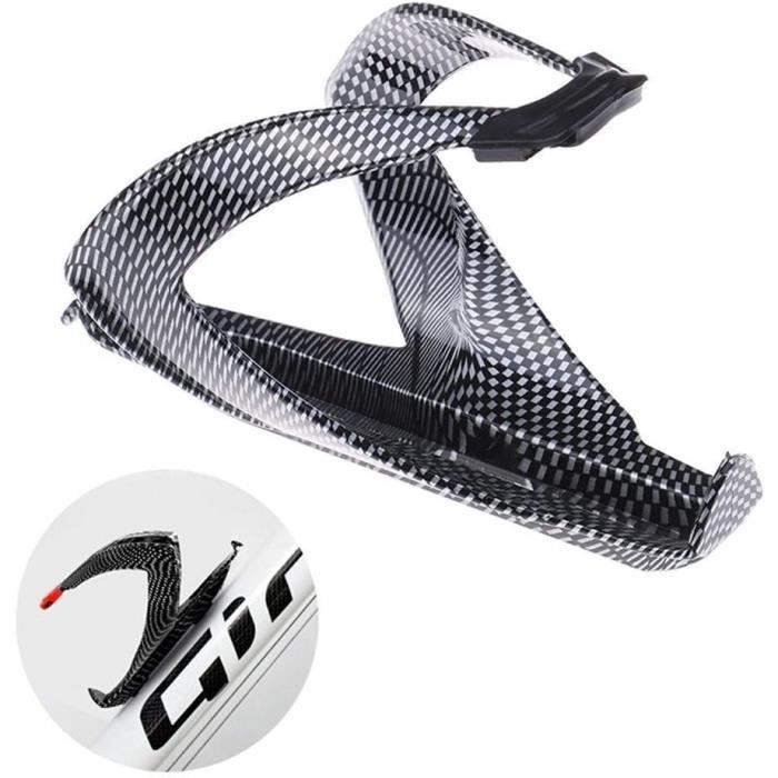 2 Cages à Bidon En Composite Carbone - 40 Grammes Chacune - Universelles, Couleur Noire