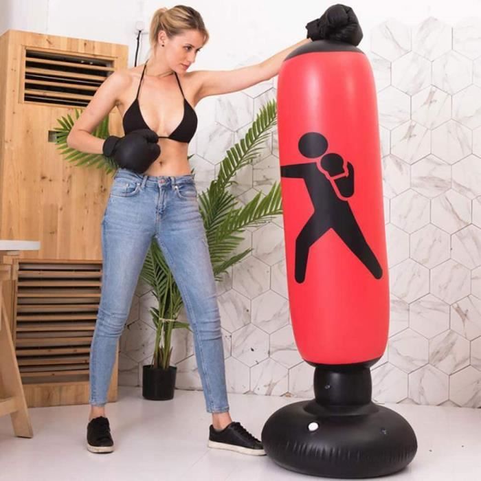Sac De Frappe Gonflable 160cm | Pour Enfants/Adultes - Avec Pompe