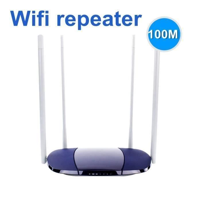 100m Fibre 300mbps Repeteur Wi Fi Sans Fil Haute Vitesse Routeur Wifi Seule Cliquez Amelioration Wifi A Gain Eleve 4 Antenne Ve51614 Prix Pas Cher Cdiscount