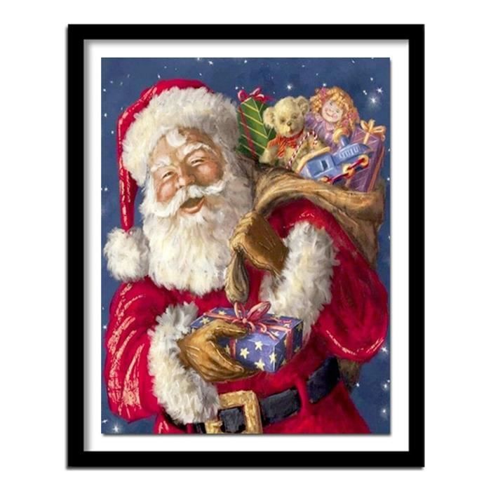 Bju Pere Noel Et Bebe Bricolage Diamant Peinture Point De Croix Diamant Couture Broderie Diamant Peinture Bricolage Cadre Non In Cdiscount Maison