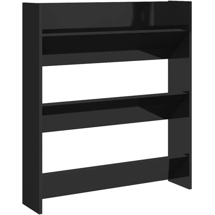 BlyeMichdi 4 Pièces Rangement Chaussure Camping Car, Étagère à Chaussure Murale Avec Adhésifs Et Vis, Porte-Chaussures Muraux Sans Perçage Pour Entrée, Salle De Bain, Couloir Et Placard