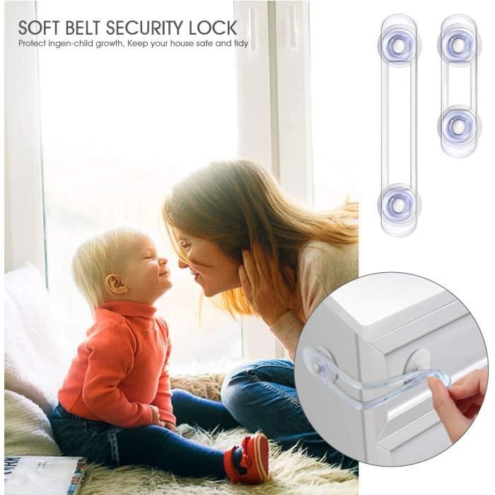 SéCurité Serrures Pour BéBé,Loquets Pour Enfants,4 PièCes Serrures  D'Armoire De SéCurité Pour BéBé,RéGlables Serrures De SéCurité - Cdiscount  Puériculture & Eveil bébé