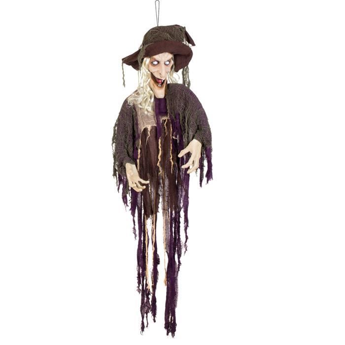 Decoration Sorciere Animee Et Sonore 170 Cm Halloween Cdiscount Jeux Jouets