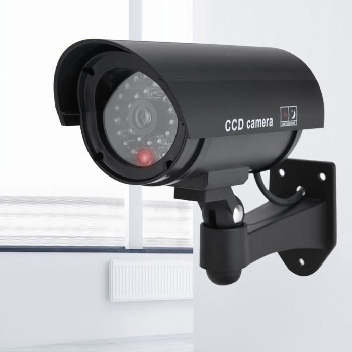 Fausse Caméra De Sécurité Avec LED Rouge Clignotante - Dôme Réaliste, Dissuasion Pour Maison/magasin - 9