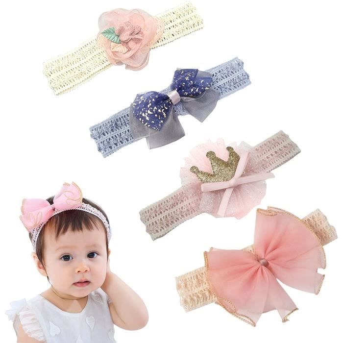 Bandeau Bebe Fille Headband Bebe Fille Bebe Bandeaux Bebe Fille Bandeau Lot De 4 Bandeaux A Fleurs Pour Bebe Fille Parfait C518 Cdiscount Au Quotidien