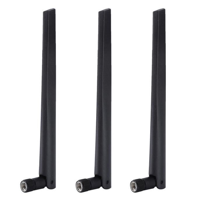 Atyhao Antenne de Carte Réseau sans Fil 3pcs Antenne Externe à Gain de WiFi Routeur de Carte Réseau sans Fil pour ASUS RT-AC68u
