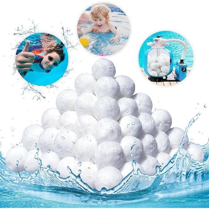 Balles Filtrantes Piscine 200 G - Remplace 8 Kg De Sable | Filtration Ultra-Fine Réutilisable | Eau Plus Claire