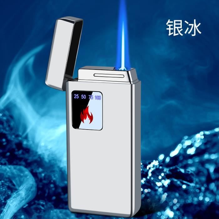 GOOBIX Briquet Permanent 3 En 1 Multifonction – Allumage Plasma + Marteau Brise-Glace + Couteau Ceinture – Rechargeable Pour Camping, Randonnée, BBQ (Noir)