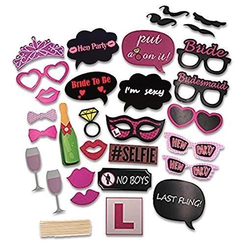 25 Accessoires Photobooth Lumineux - Props Photo Pour Anniversaire, Mariage, Fête - Let's Glow !