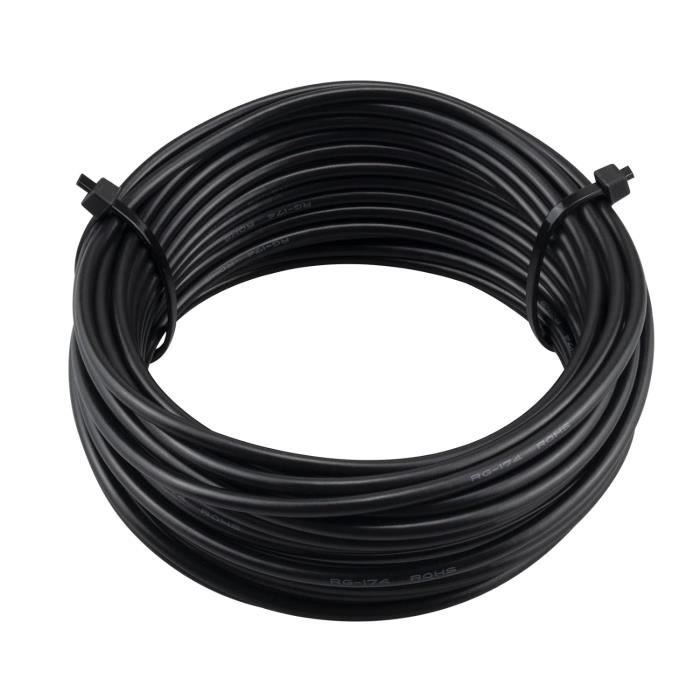 uxcell RG174 Câble coaxial BNC mâle vers mâle 50 Ohm 3 m