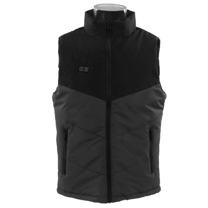 Gilet Chauffant USB Pour Femme - 8 Zones Chauffantes - 3 Niveaux - Pour Moto, Randonnée, Ski (Sans Batterie)