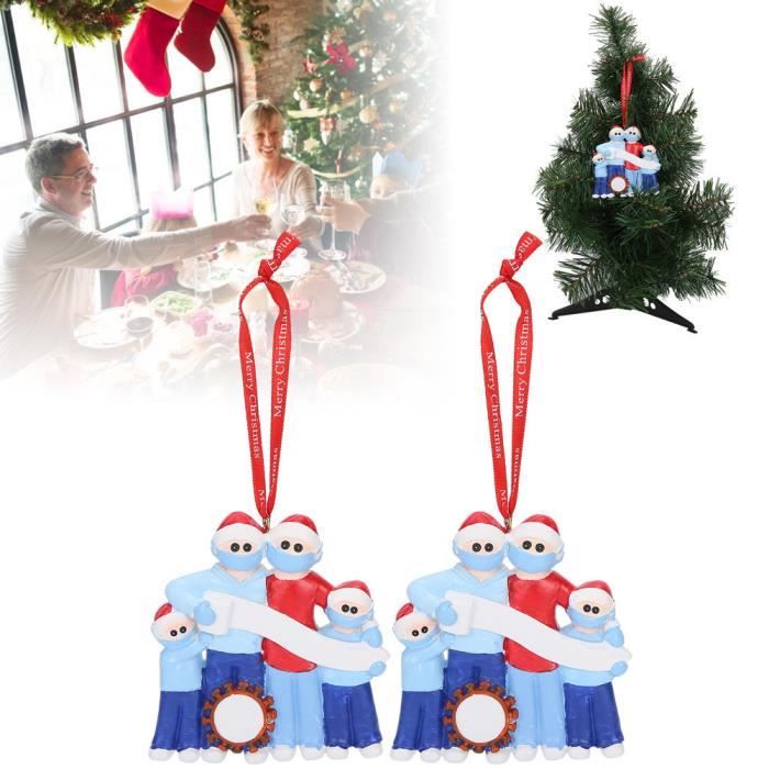Décoration de décoration d'arbre de Noël en résine exquise pour la maison de fenêtre 3,1 x 3,3 