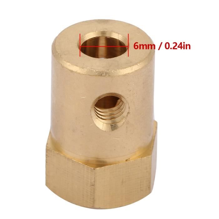 Hexagones élargisseurs de roue en laiton 8.5mm INJORA pour Traxxas TRX4