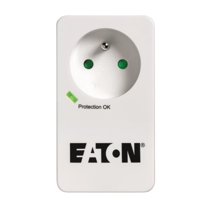 Eaton Multiprise/Parafoudre - Eaton Protection Box 8 Tel@ USB FR - PB8TUF -  8 Prises FR + 1 Prise téléphonique + 2 Ports USB & Multiprise/Parafoudre 