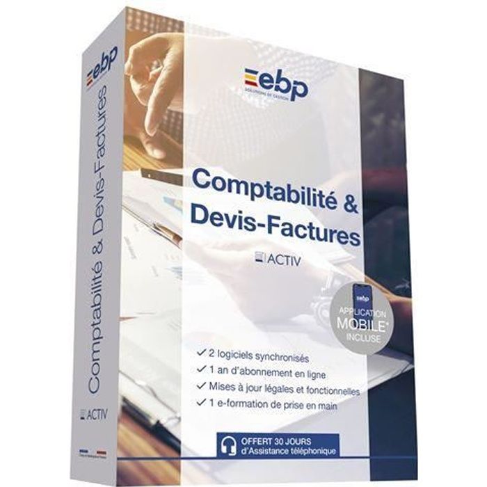 Logiciel Ebp Comptabilité et devis factures Activ