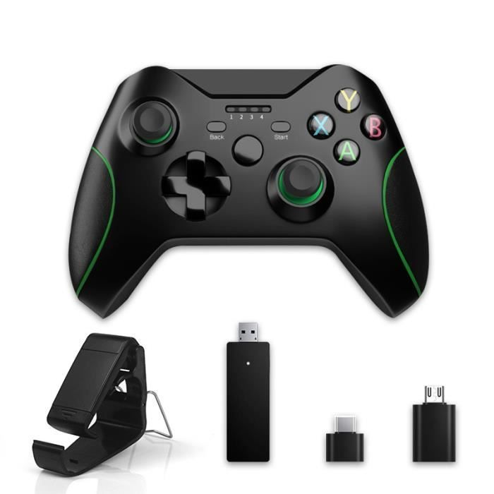 Noir Manette de jeu sans fil, 2.4 ghz, pour Xbox One, PS3, Android, pour smartphone, Win PC 7 8 10 console joystick