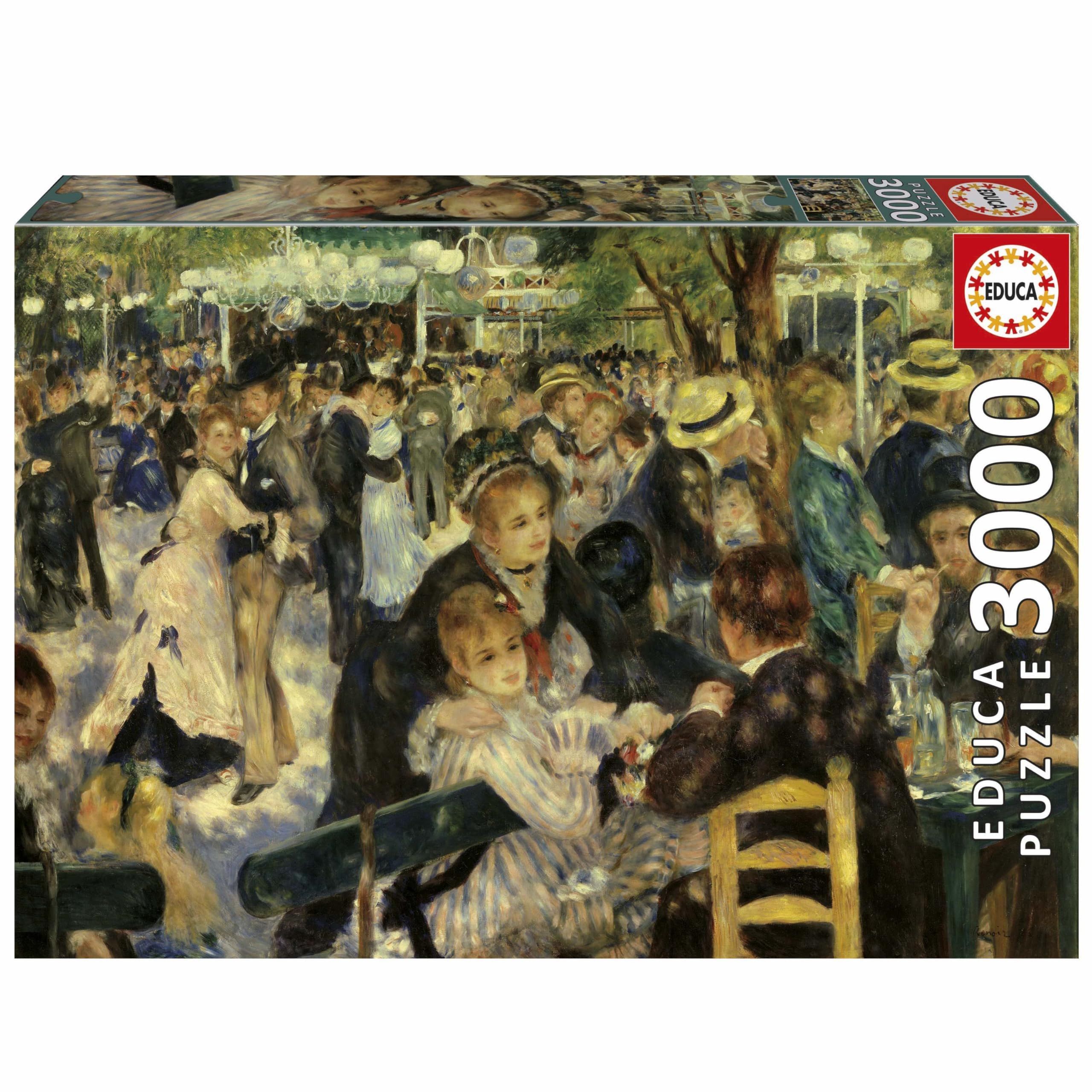 Puzzle - EDUCA - Danse Au Moulin De La Galette - 3000 pièces - 120 x 85 cm - À partir de 15 ans